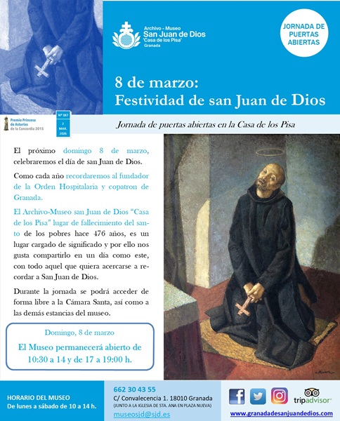 8 de marzo d�a de san Juan de Dios